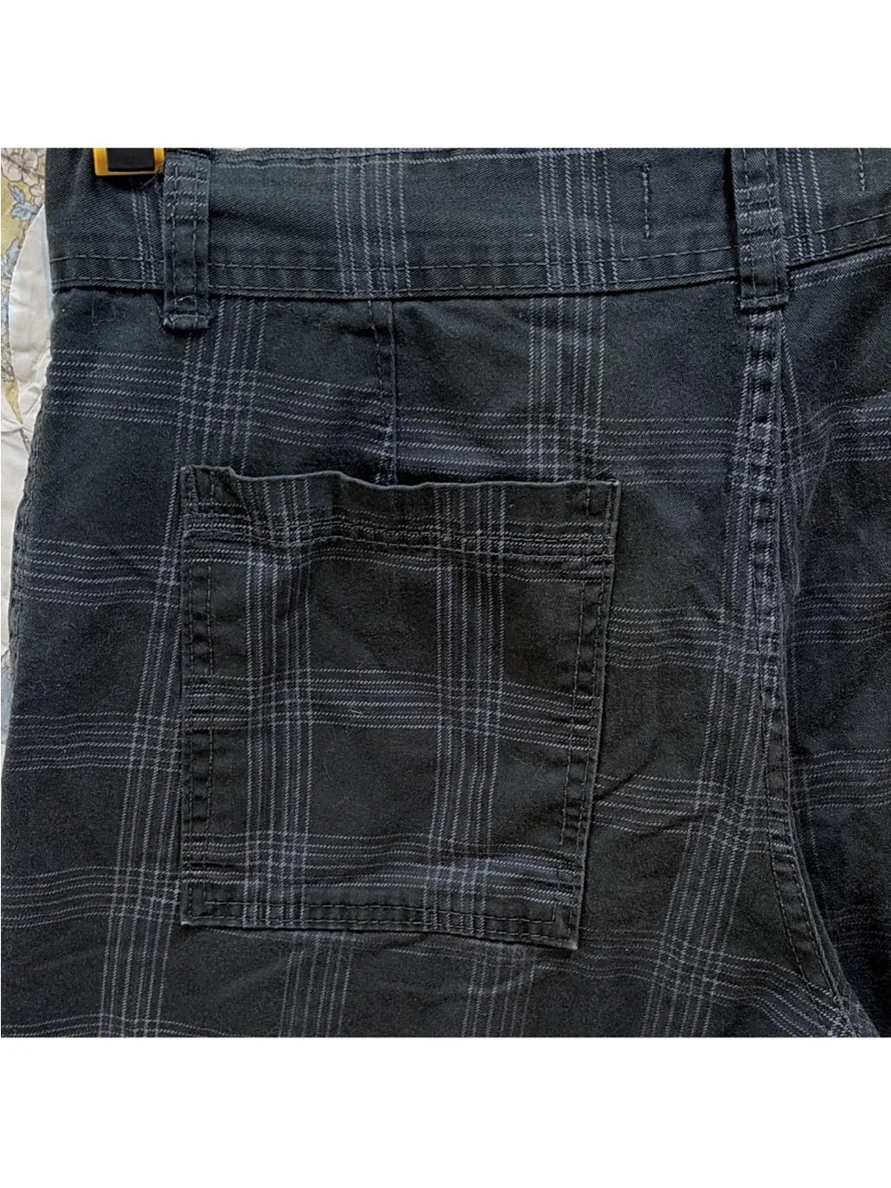 Vintage Op Ocean Pacific Plaid Shorts • Purple Pinstripe Skater Mens 32